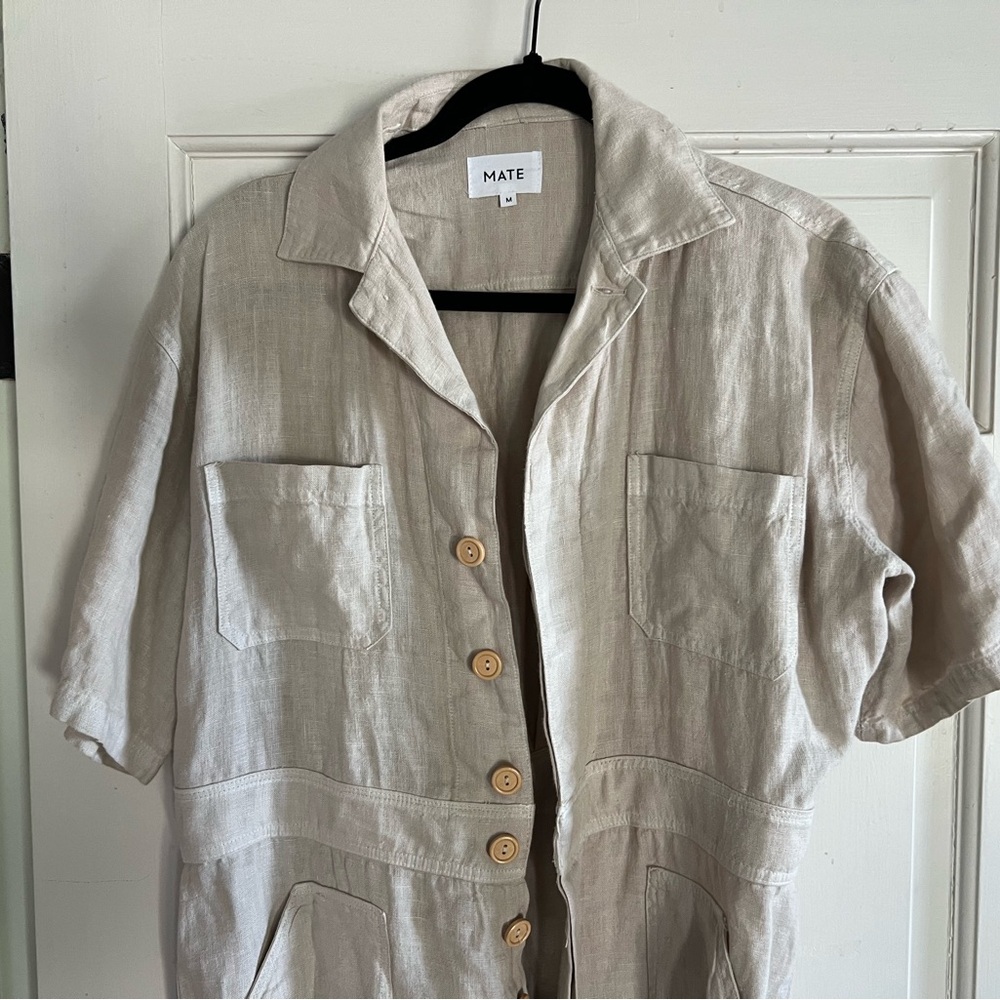 MATE the Label Cream Jumpsuit